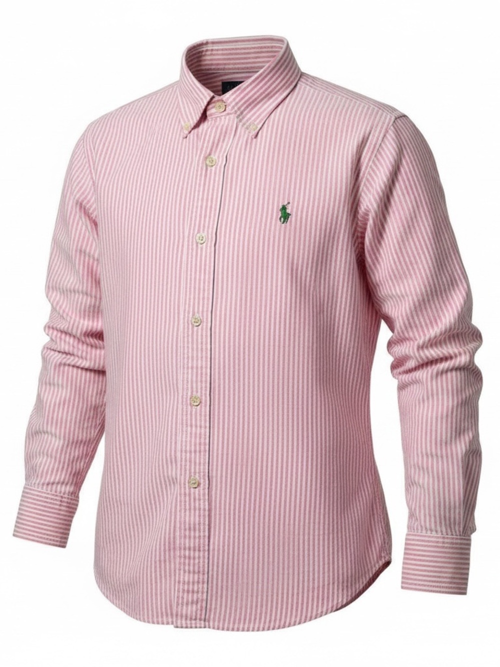 Ralph Lauren - Button down Oxford shirt with tricoloured embroidered pony